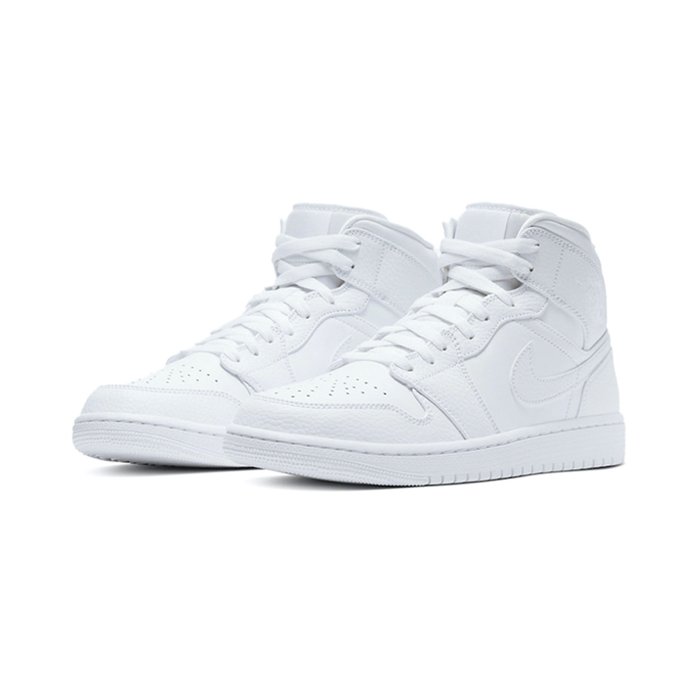 Air Jordan 1 Mid 'Summit White / Fierce Purple / Gorge Green' Мужские