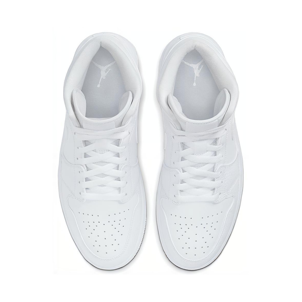 Air Jordan 1 Mid 'Summit White / Fierce Purple / Gorge Green' Мужские