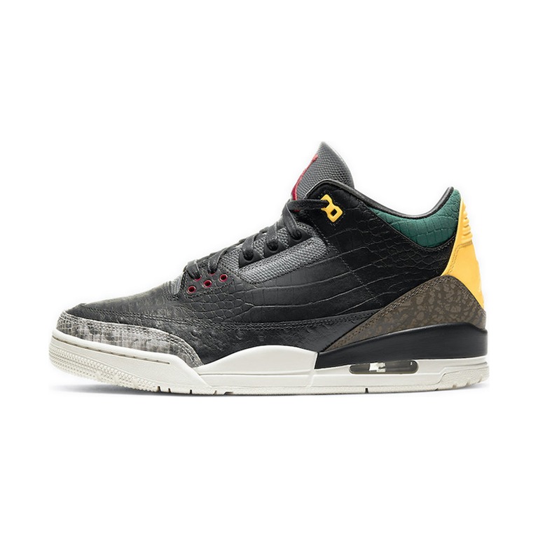 Air Jordan 3 'Black / Anthracite / White / Laser Fuchsia' Мужские