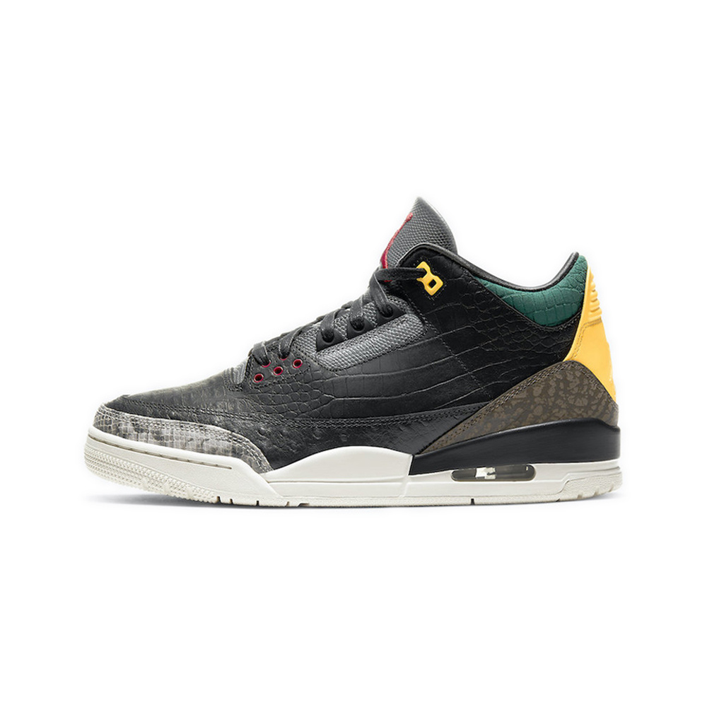 Air Jordan 3 'Black / Anthracite / White / Laser Fuchsia' Мужские
