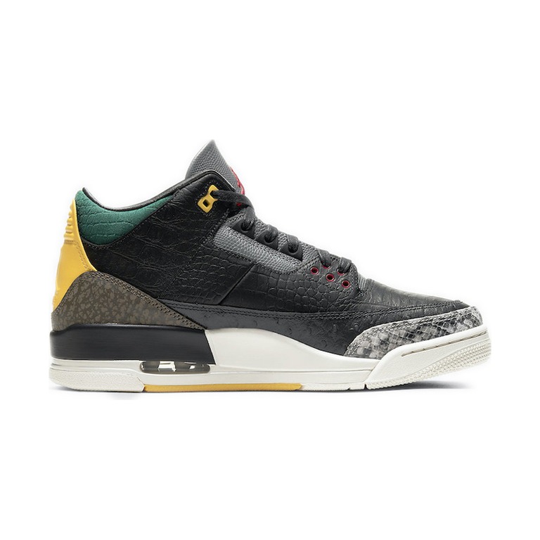 Air Jordan 3 'Black / Anthracite / White / Laser Fuchsia' Мужские