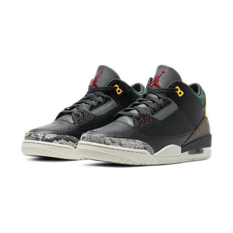 Air Jordan 3 'Black / Anthracite / White / Laser Fuchsia' Мужские