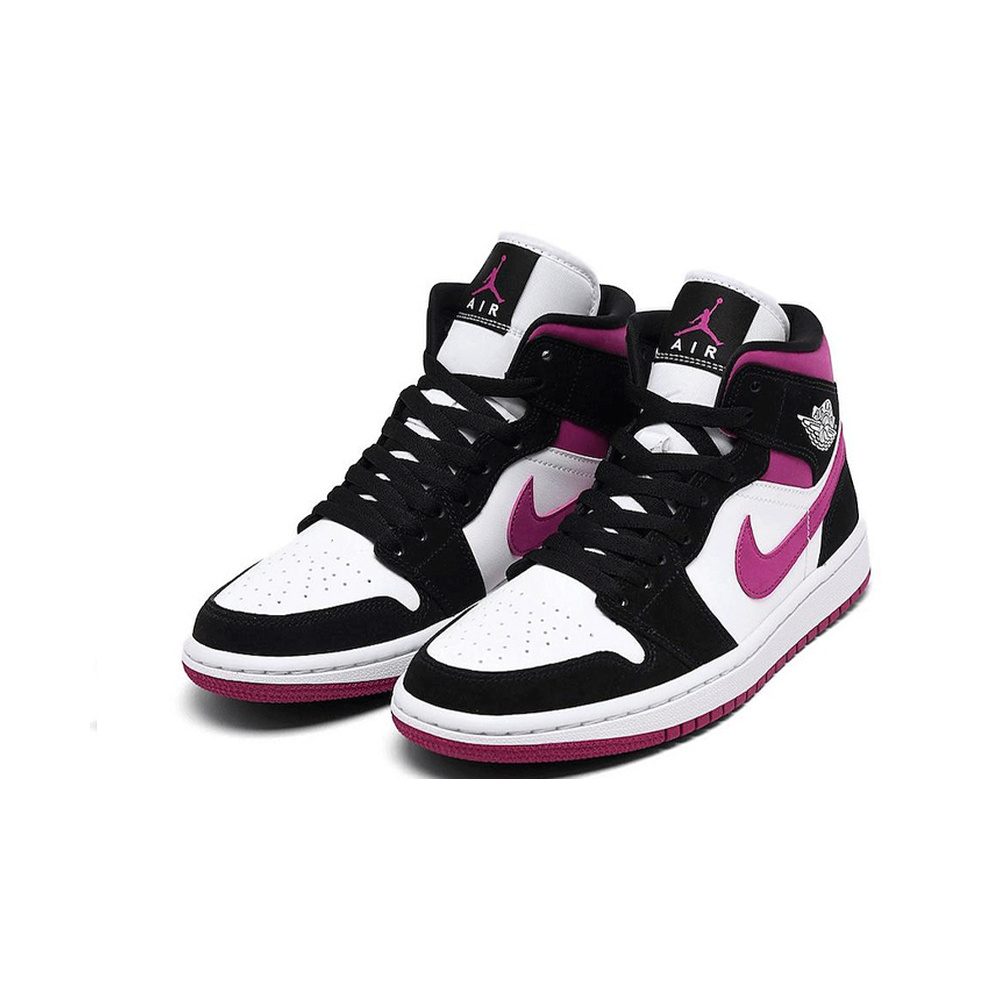 Air Jordan 1 Mid 'Black / Anthracite / Black' Женские
