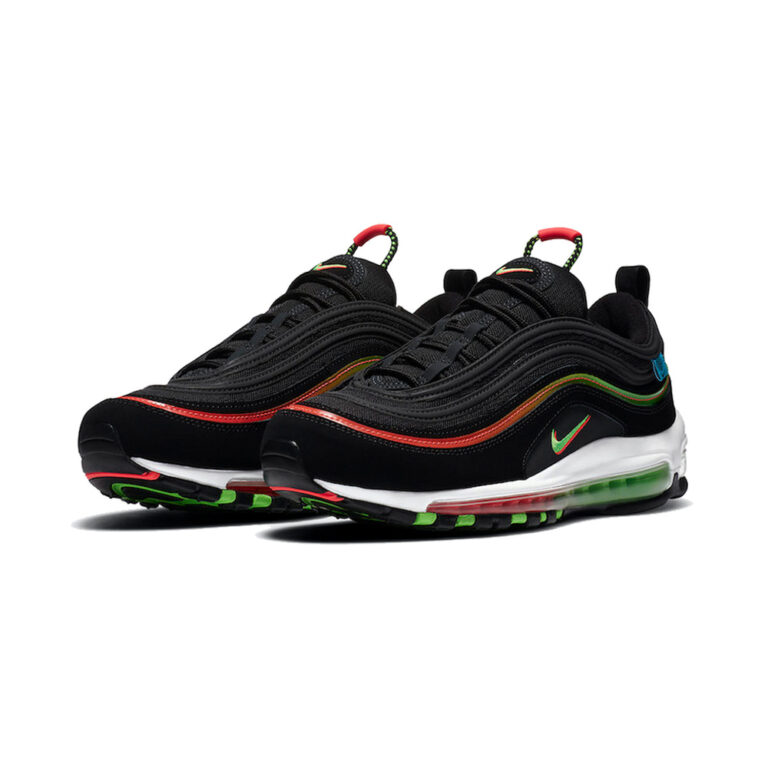 Nike Air Max 97 'Black / Hyper Crimson / White / Chrome' Мужские