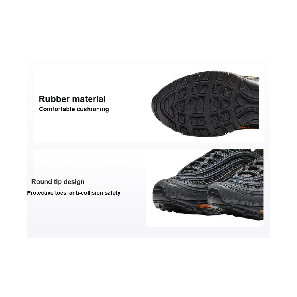 Nike Air Max 97 'Black / Hyper Crimson / White / Chrome' Мужские