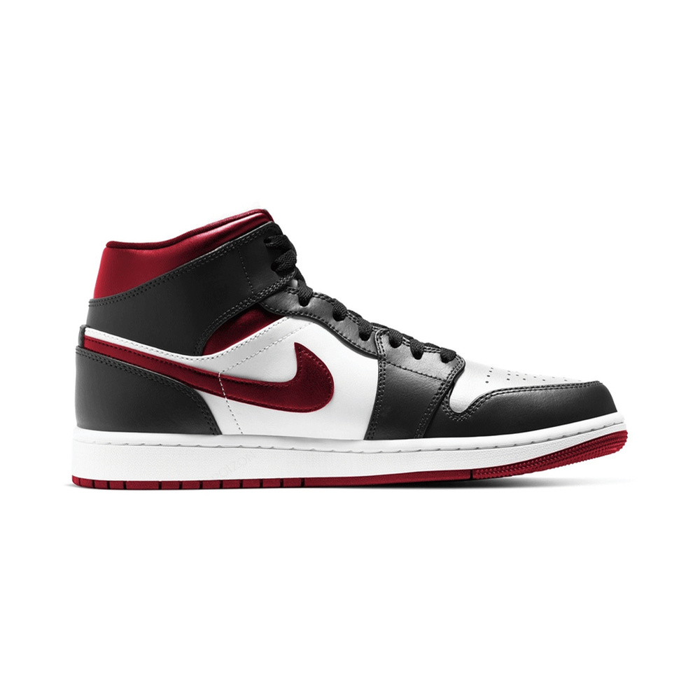 Air Jordan 1 Mid 'Black / Gum Medium Brown / White' Мужские