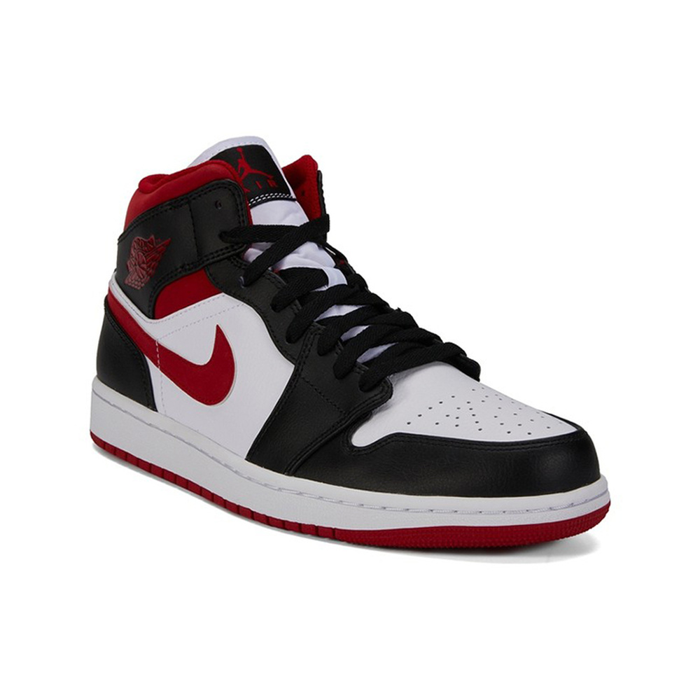 Air Jordan 1 Mid 'Black / Gum Medium Brown / White' Мужские