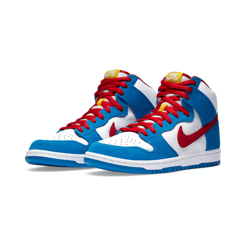 Nike Dunk High 'White / Metallic Silver / Midnight Navy / Hydrogen Blue' Мужские