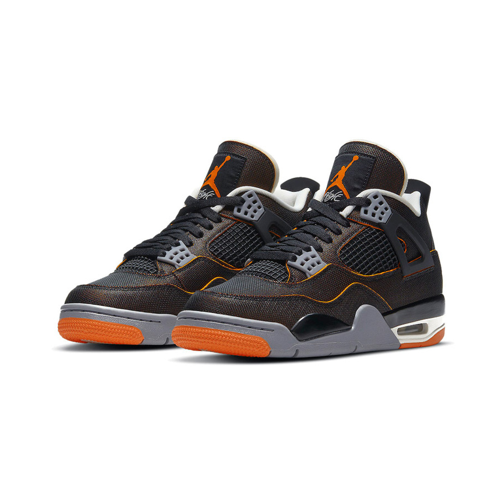Air Jordan 4 'Off White / Light Silver / Black' Женские