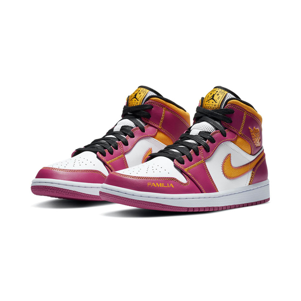 Air Jordan 1 Mid 'Wolf Grey / Photon Dust / White / Black' Мужские
