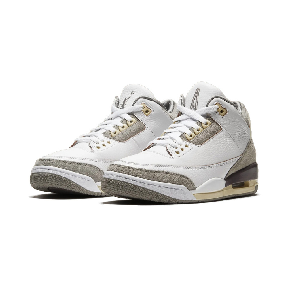 Air Jordan 3 'Black / White / Medium Grey / Blue Tint' Женские