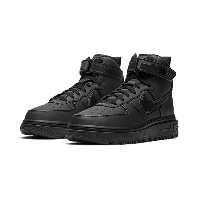 Nike Air Force 1 'Black / Hyper Crimson / White / Chrome' Мужские