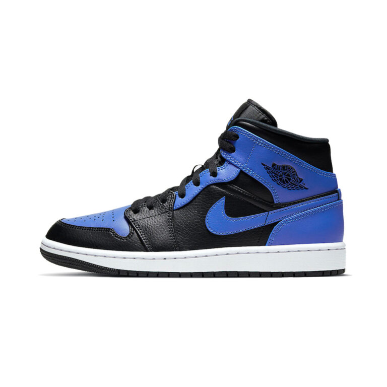 Air Jordan 1 Mid 'Medium Ash / Cave Stone / Racer Blue / Medium Ash' Мужские