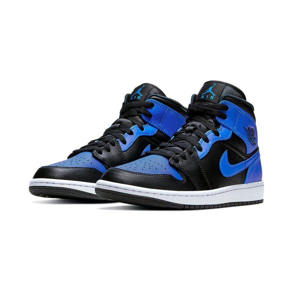 Air Jordan 1 Mid 'Medium Ash / Cave Stone / Racer Blue / Medium Ash' Мужские