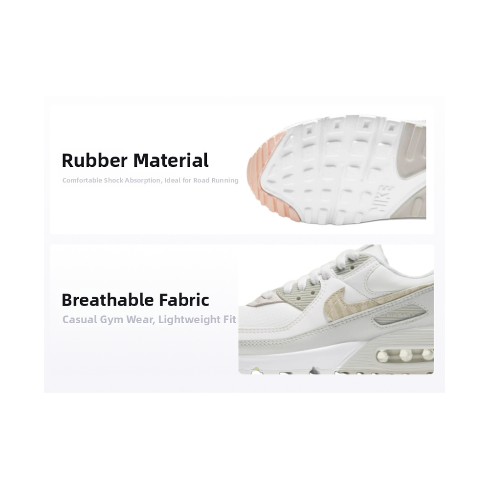 Nike Air Max 90 'Summit White / Metallic Silver / White / Black' Женские
