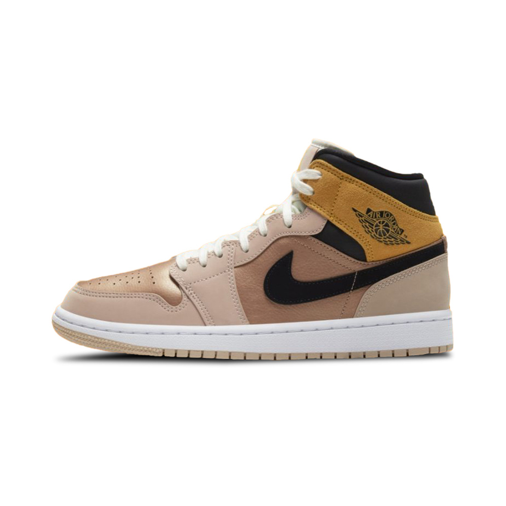 Air Jordan 1 Mid 'Medium Grey / Blue Tint / White' Женские