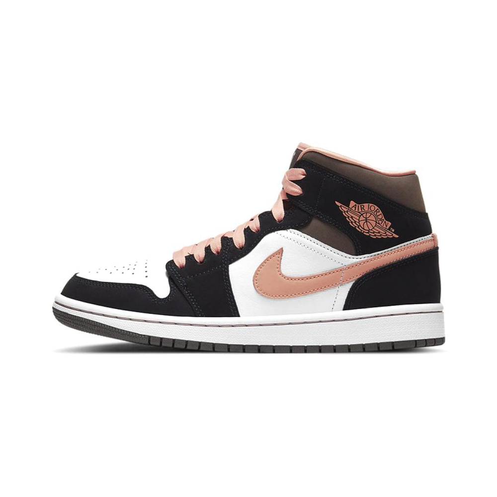 Air Jordan 1 Mid 'Off White / Black / Light Current Blue' Женские
