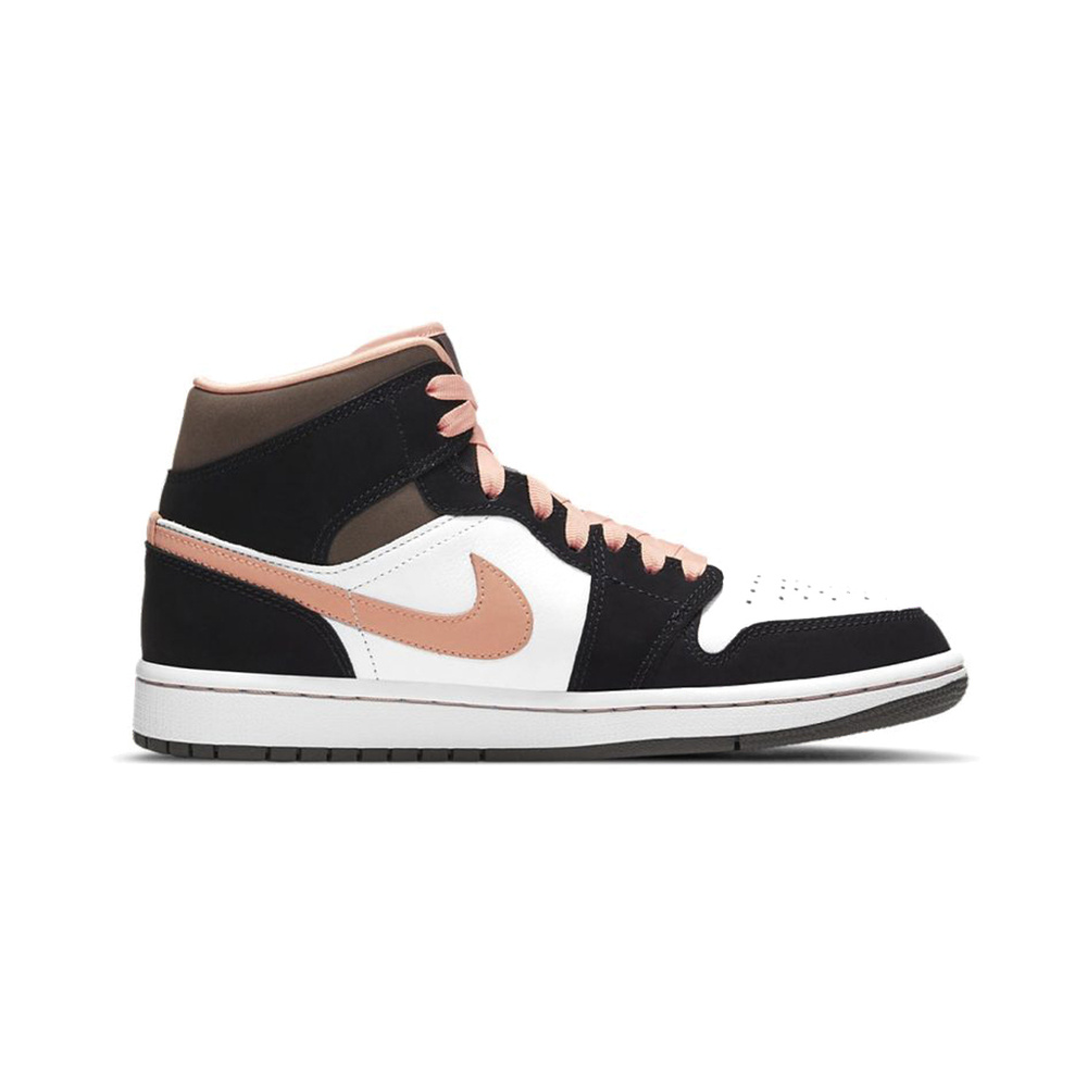 Air Jordan 1 Mid 'Off White / Black / Light Current Blue' Женские