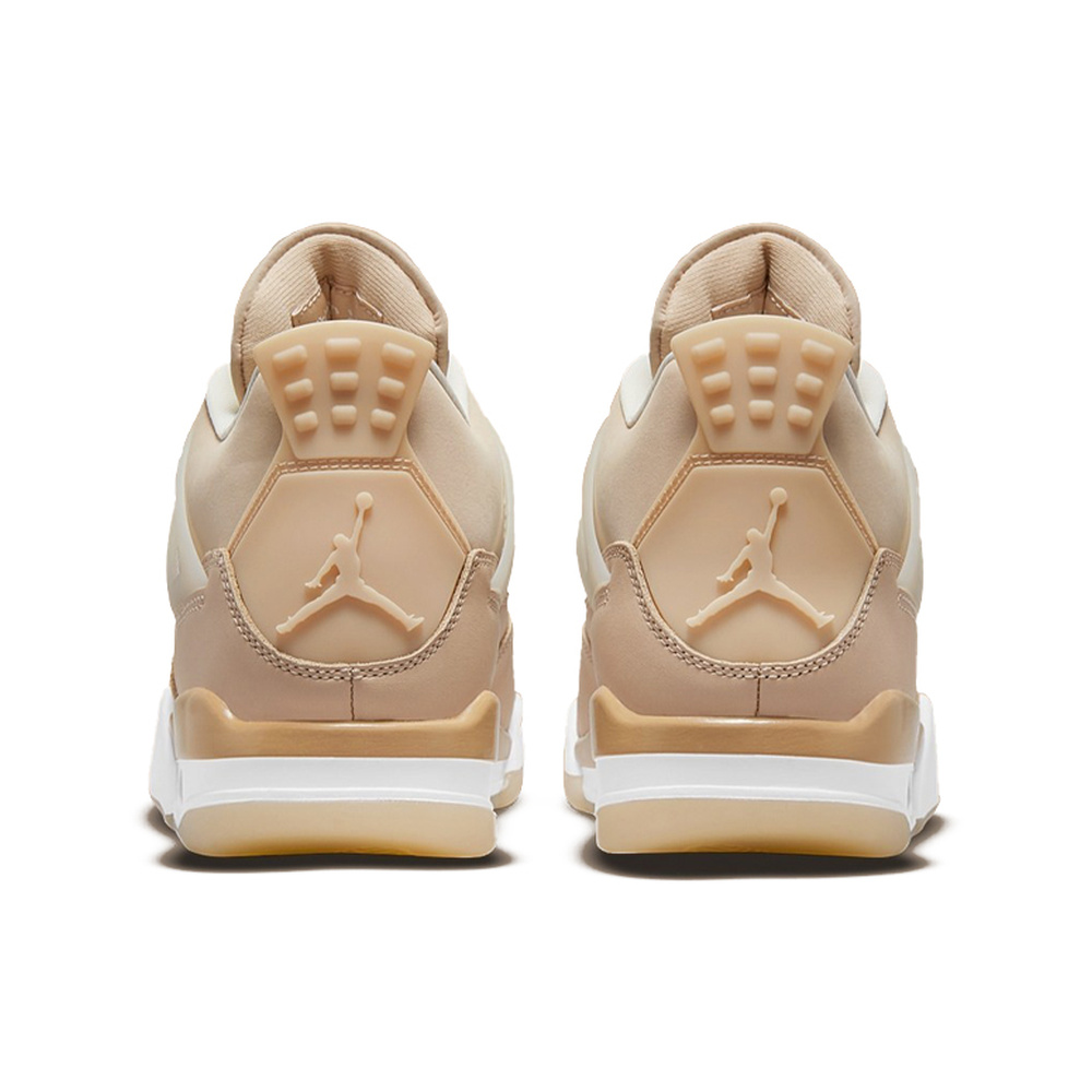 Air Jordan 4 'Off White / Barely Green / Malachite / Metallic Silver' Женские