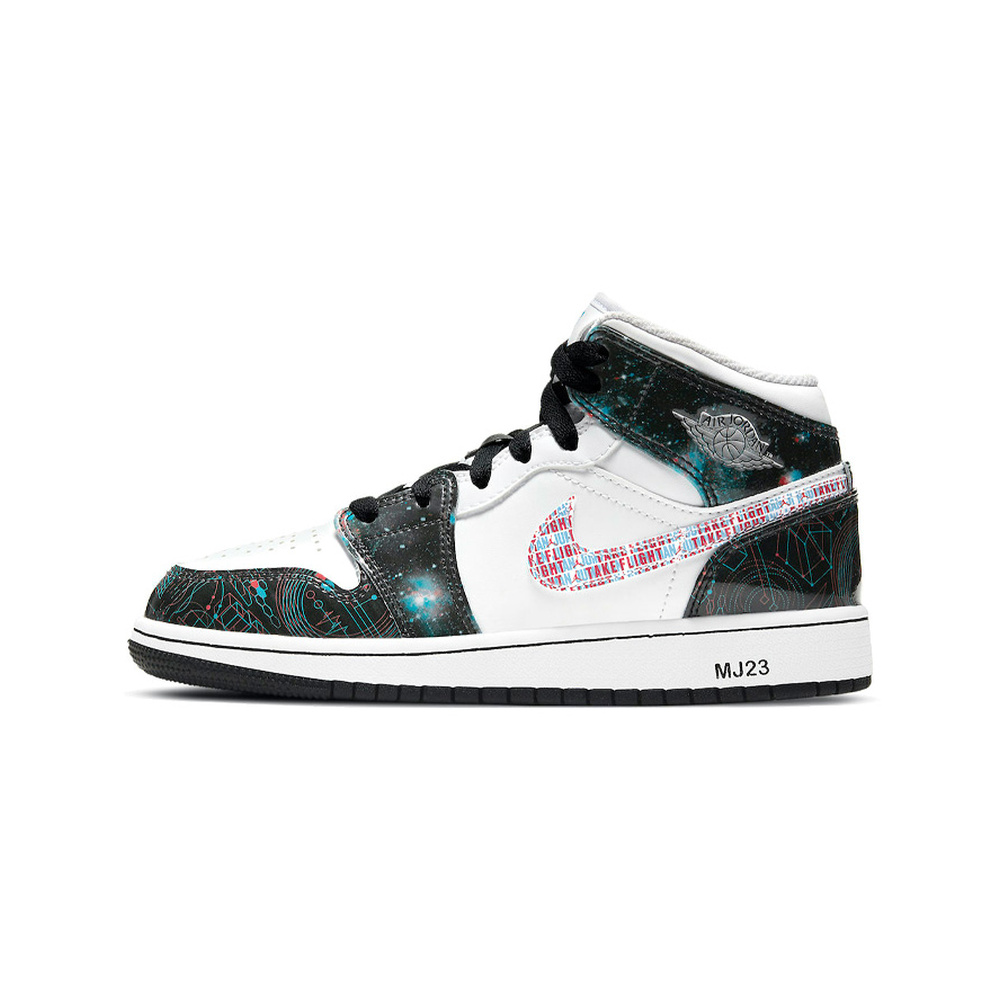 Air Jordan 1 'Team White / Team Black' Мужские
