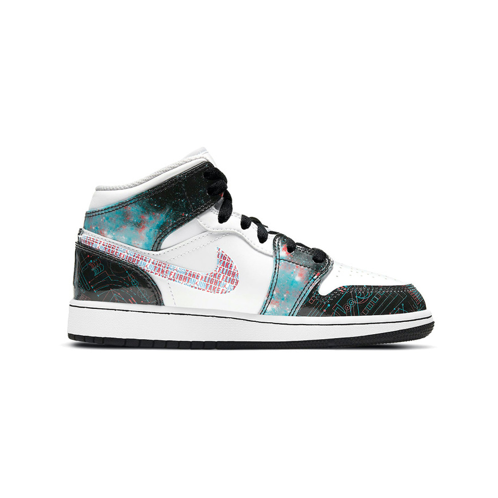 Air Jordan 1 'Team White / Team Black' Мужские