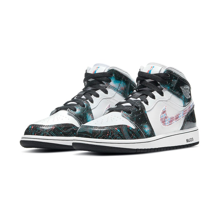 Air Jordan 1 'Team White / Team Black' Мужские