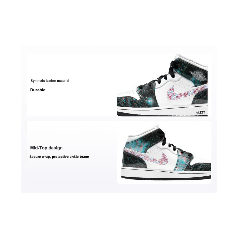 Air Jordan 1 'Team White / Team Black' Мужские