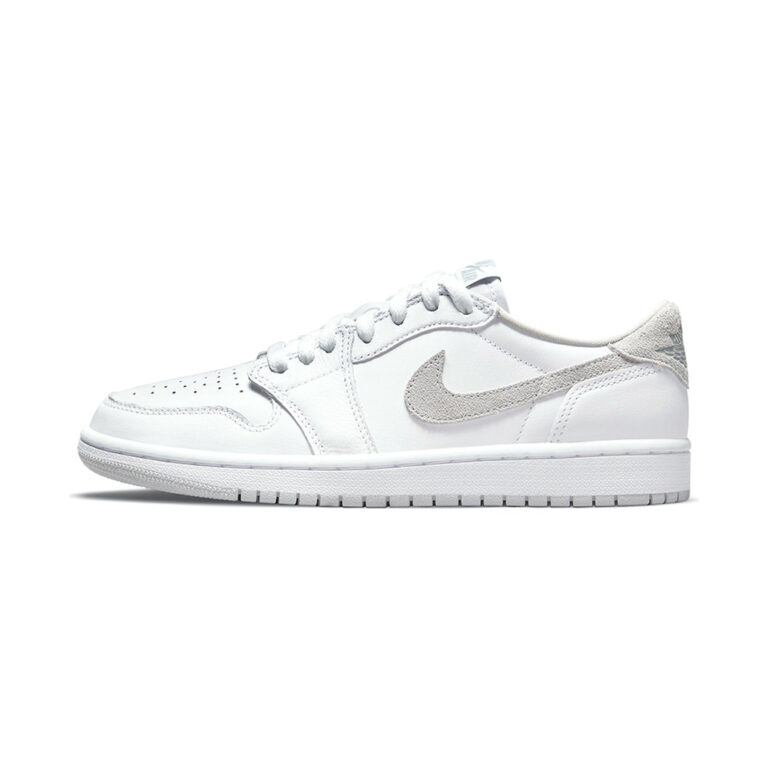 Air Jordan 1 Low 'White / Metallic Silver' Женские