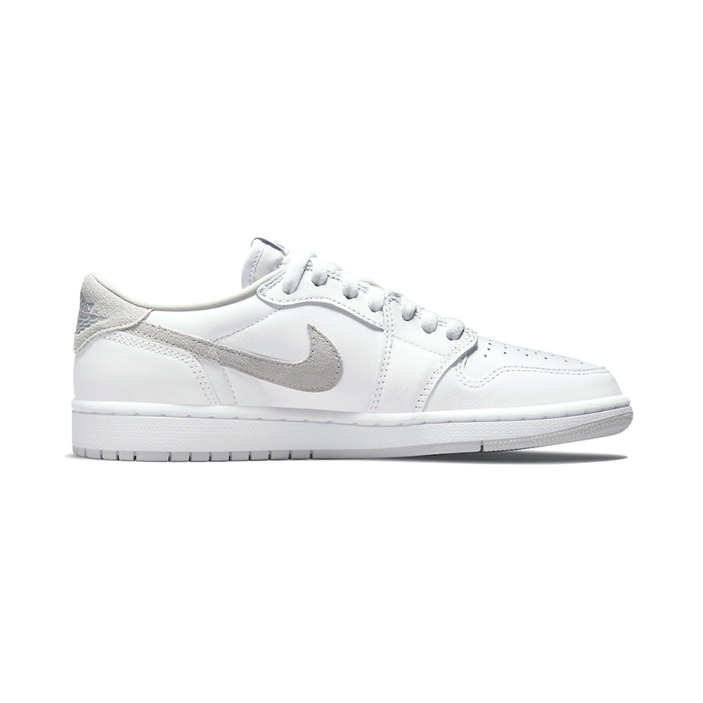 Air Jordan 1 Low 'White / Metallic Silver' Женские