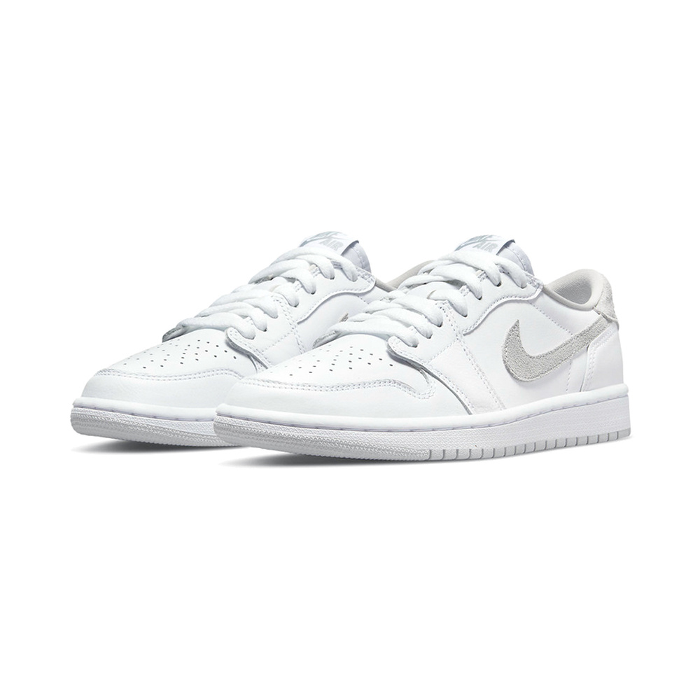 Air Jordan 1 Low 'White / Metallic Silver' Женские