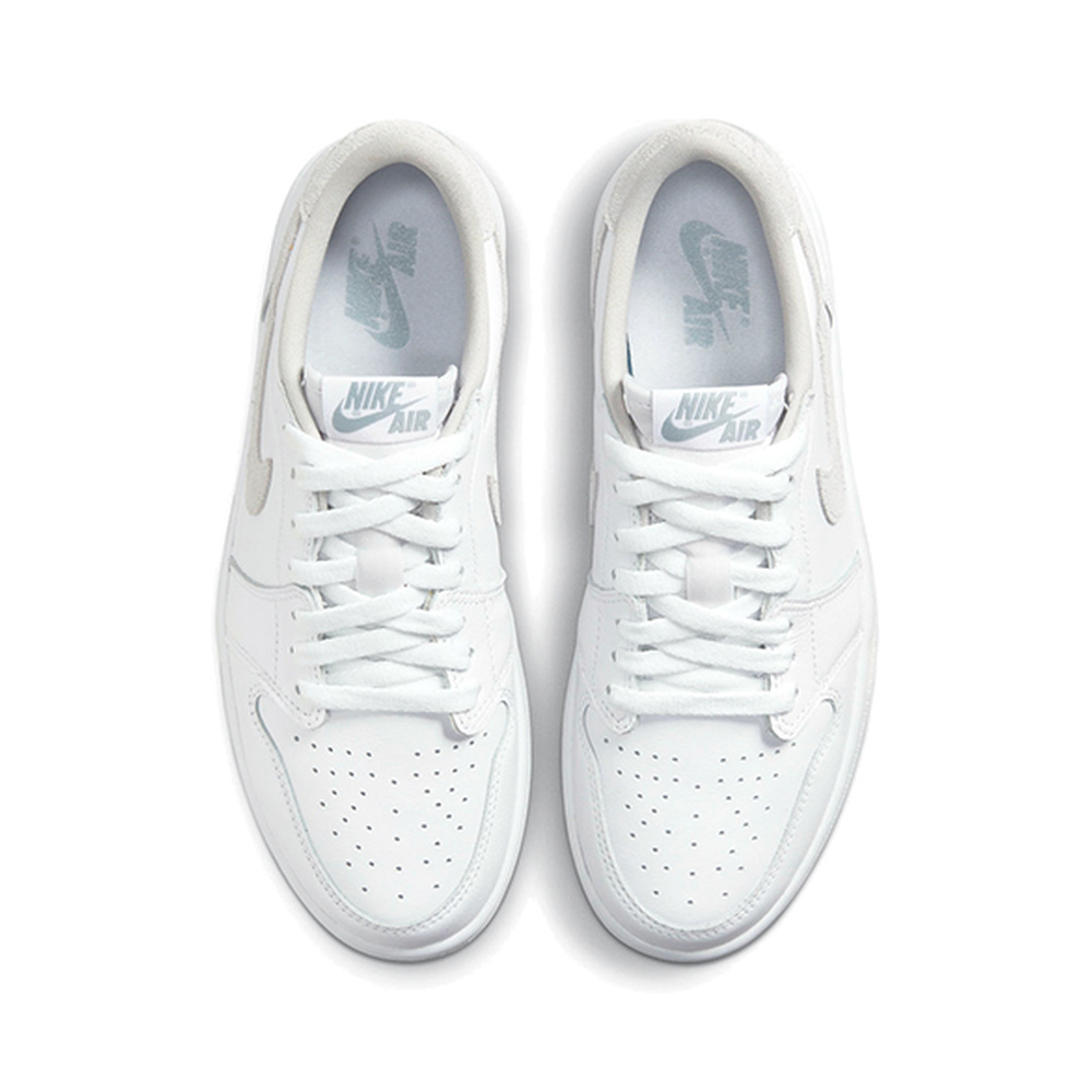 Air Jordan 1 Low 'White / Metallic Silver' Женские