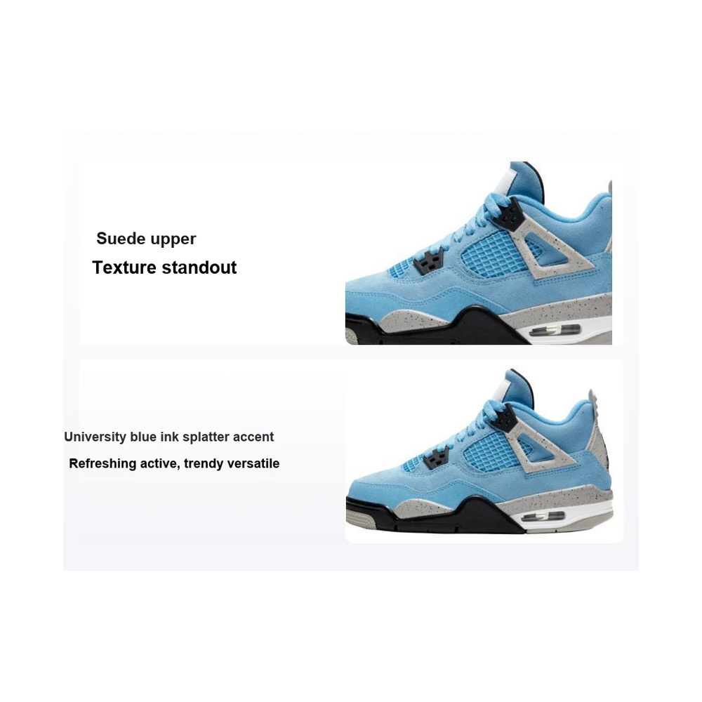 Air Jordan 4 'White / Linen / Game Royal' Унисекс