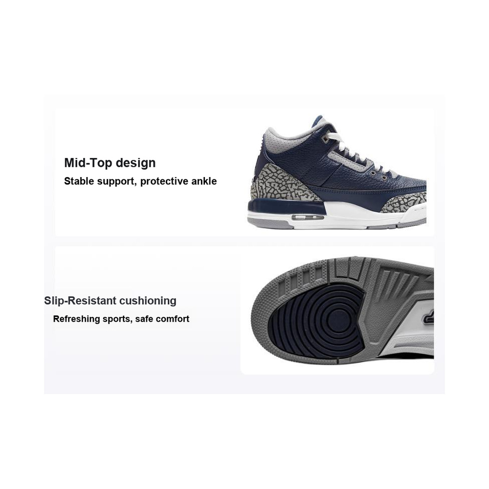 Air Jordan 3 'Black / Dark Smoke Grey' Мужские
