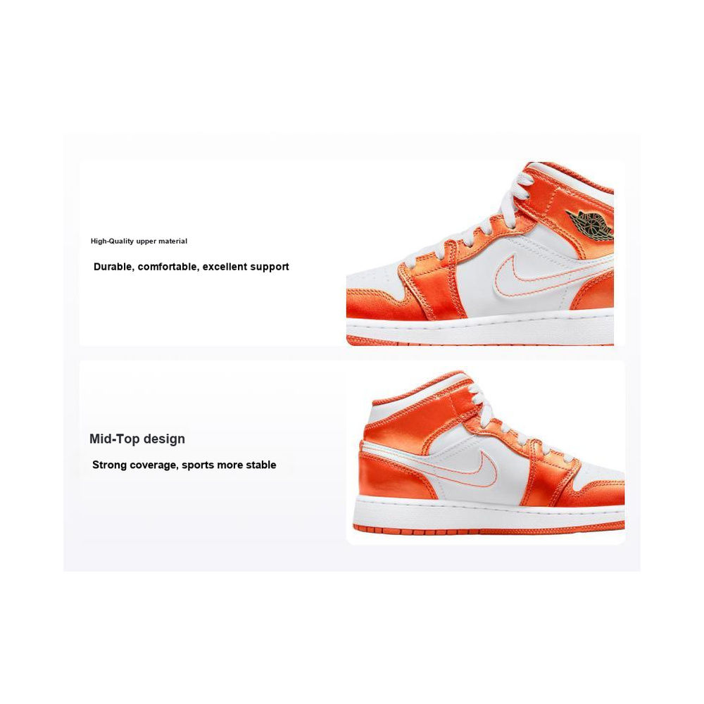 Air Jordan 1 Mid 'White / Hyper Violet / Bright Crimson / Obsidian' Унисекс
