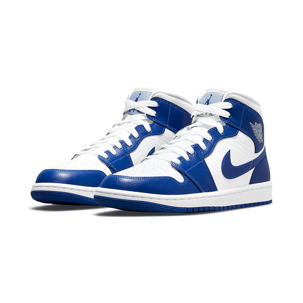Air Jordan 1 Mid 'White / Pure Platinum' Женские