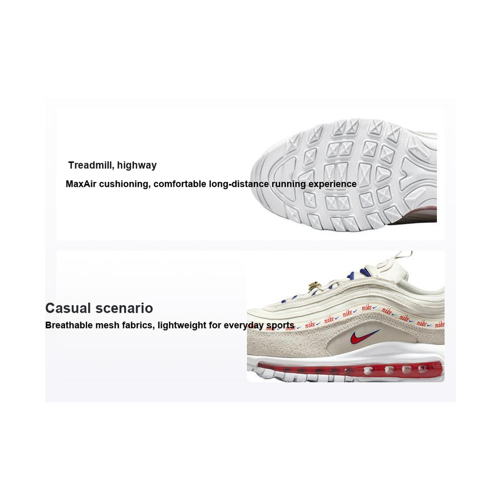 Nike Air Max 97 'Black / Hyper Crimson / White / Chrome' Женские