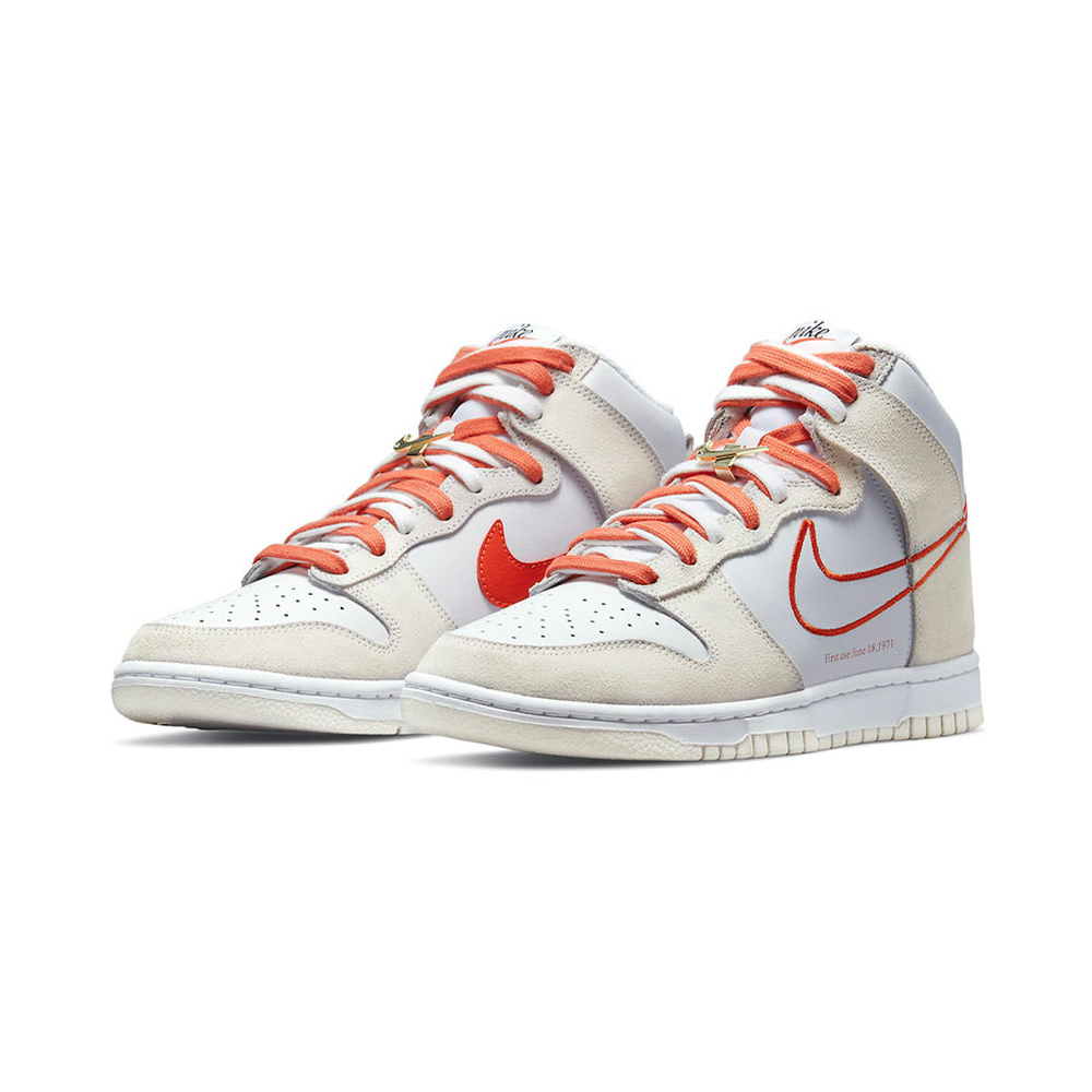 Nike Dunk High 'White / Sail / Phantom / Metallic Silver' Женские