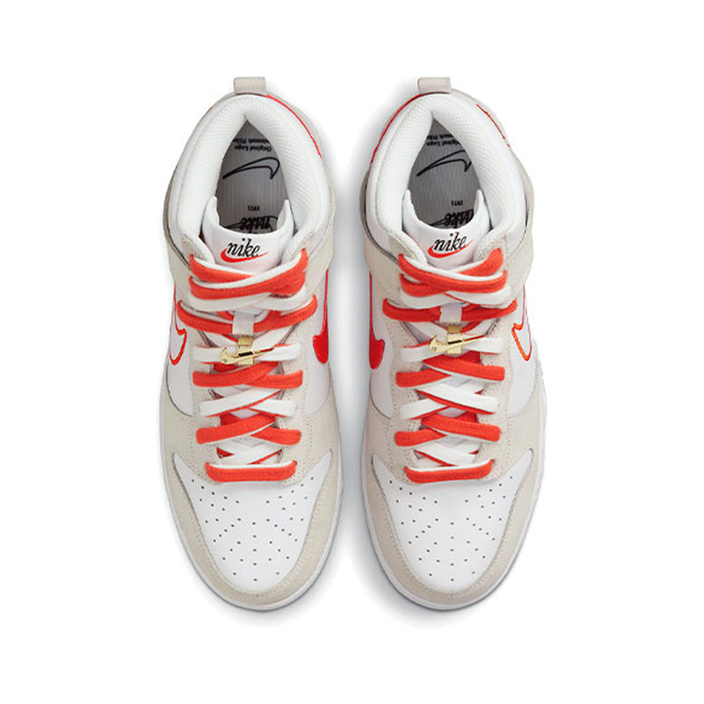 Nike Dunk High 'White / Sail / Phantom / Metallic Silver' Женские