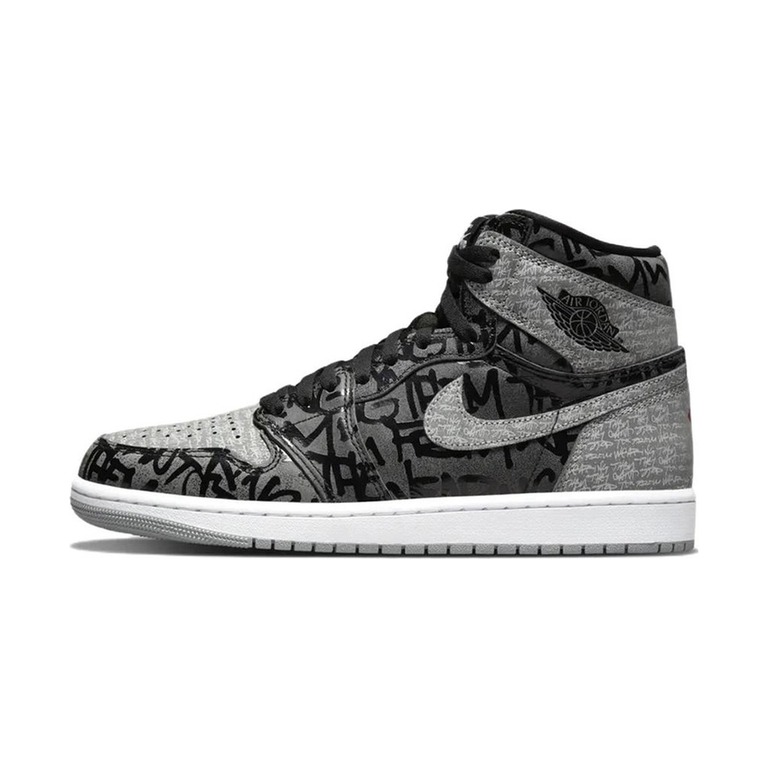 Air Jordan 1 Retro High OG 'Black / Photon Dust / Volt Ice / Metallic Silver' Мужские