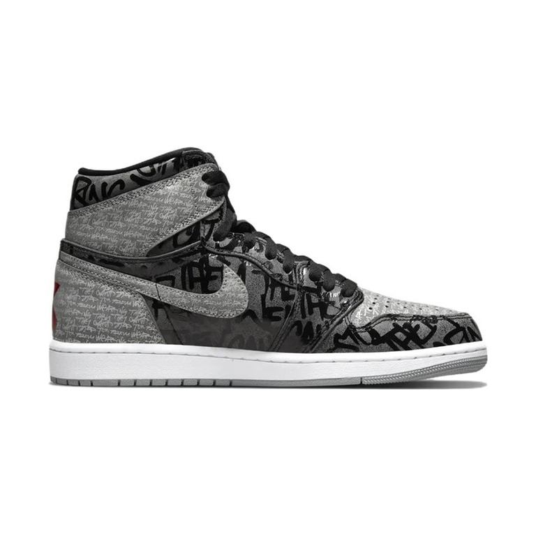 Air Jordan 1 Retro High OG 'Black / Photon Dust / Volt Ice / Metallic Silver' Мужские
