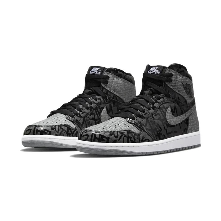 Air Jordan 1 Retro High OG 'Black / Photon Dust / Volt Ice / Metallic Silver' Мужские