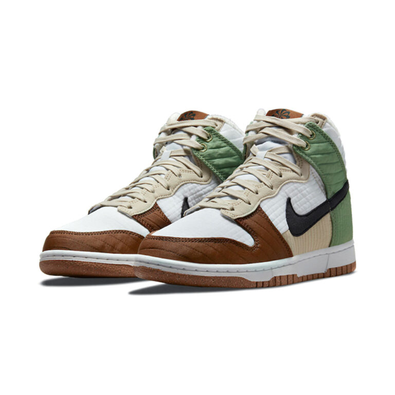 Nike Dunk 'White / Photon Dust / Metallic Silver / Black' Женские