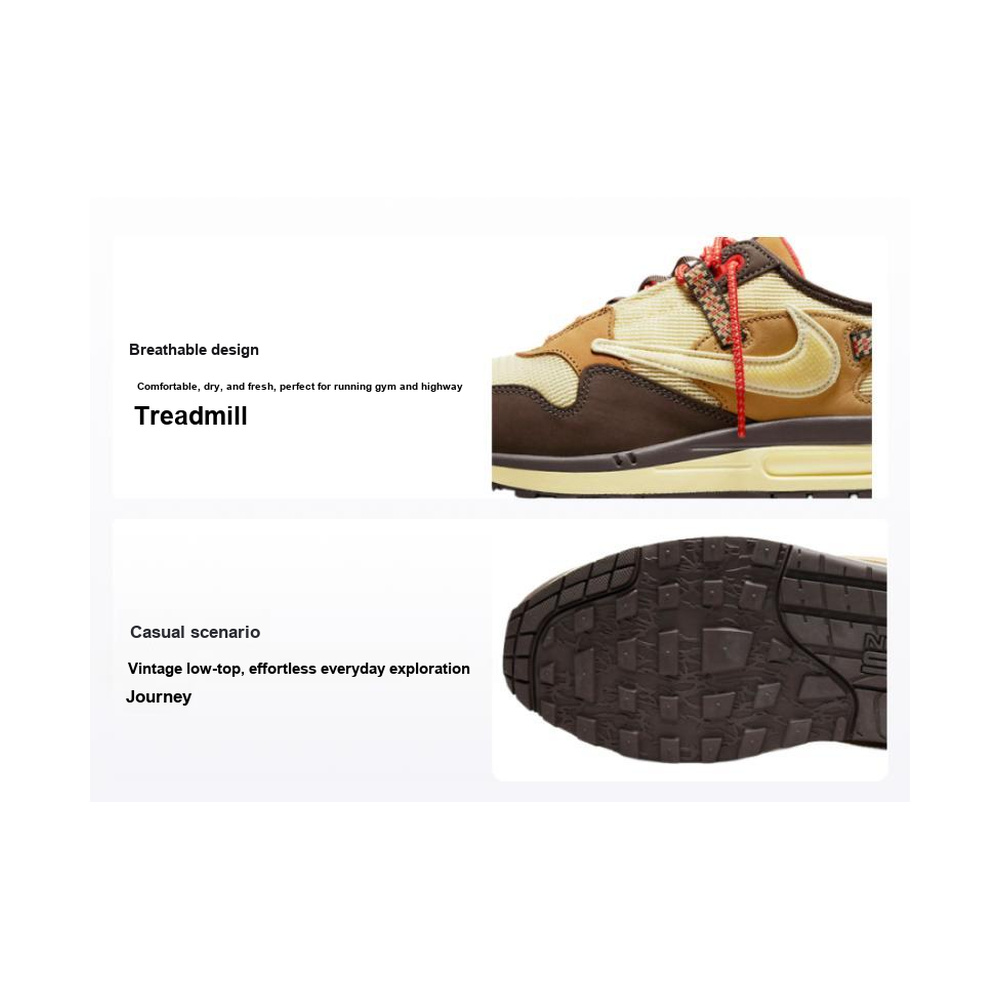 Nike Air Max 1 'Sail / Metallic Gold / Fauna Brown' Мужские