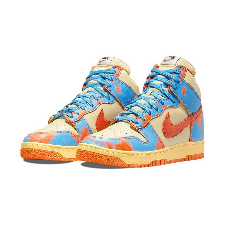 Nike Dunk High 'White / Gum Light Brown / Blue Beyond' Мужские