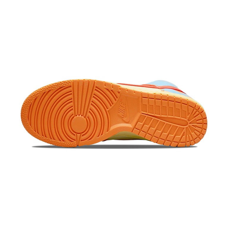 Nike Dunk High 'White / Gum Light Brown / Blue Beyond' Мужские
