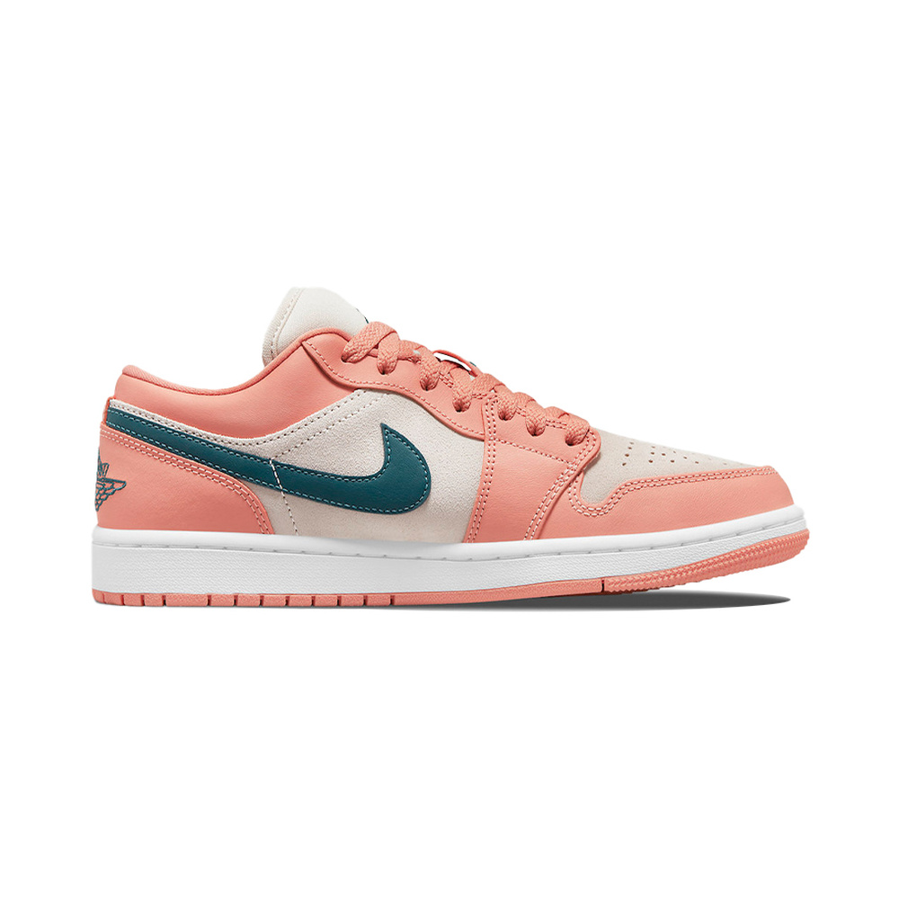 Air Jordan 1 Low 'White / Hyper Violet / Bright Crimson / Obsidian' Женские