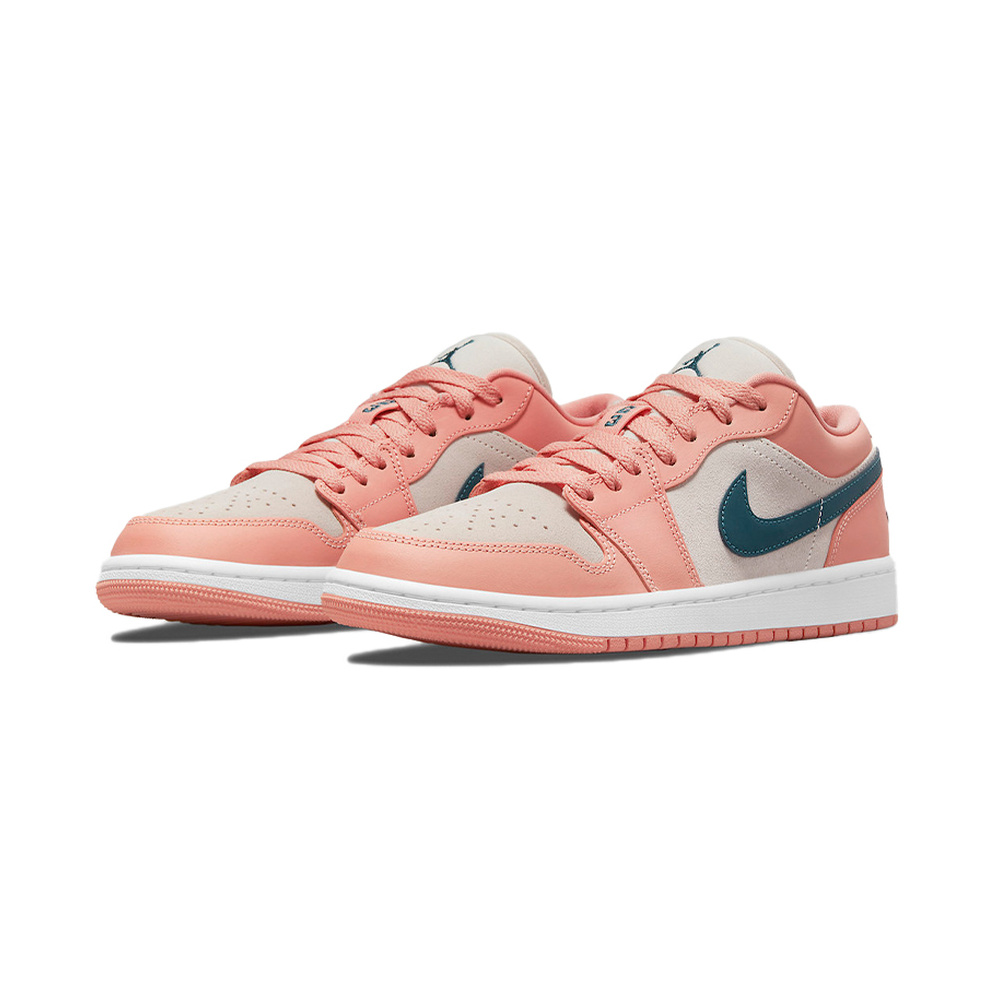 Air Jordan 1 Low 'White / Hyper Violet / Bright Crimson / Obsidian' Женские