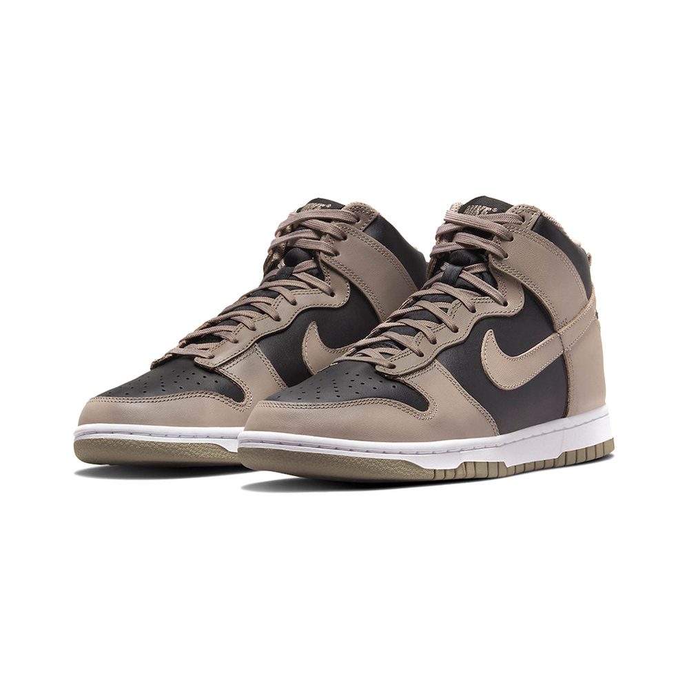 Nike Dunk High 'White / Photon Dust / Metallic Silver / Black' Женские