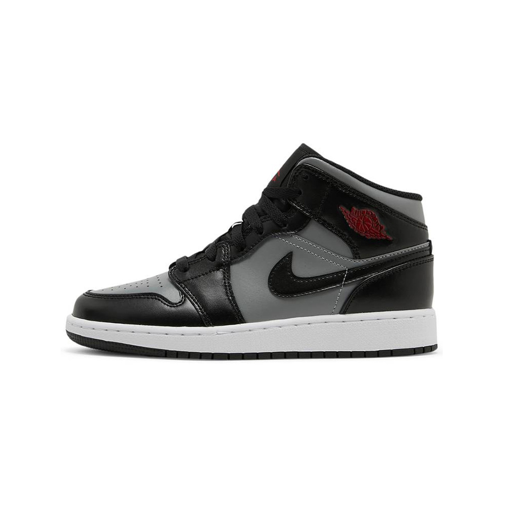 Air Jordan 1 'Black / Particle Grey / White / Gym Red' Унисекс