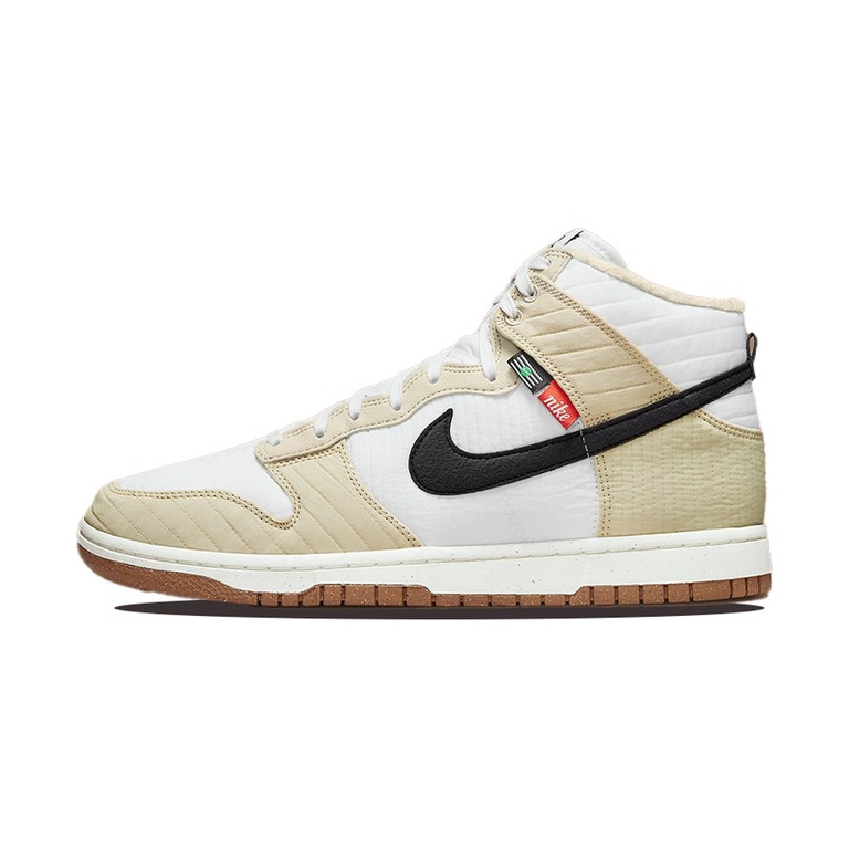 Nike Dunk High 'White / Photon Dust / Metallic Silver / Black' Мужские
